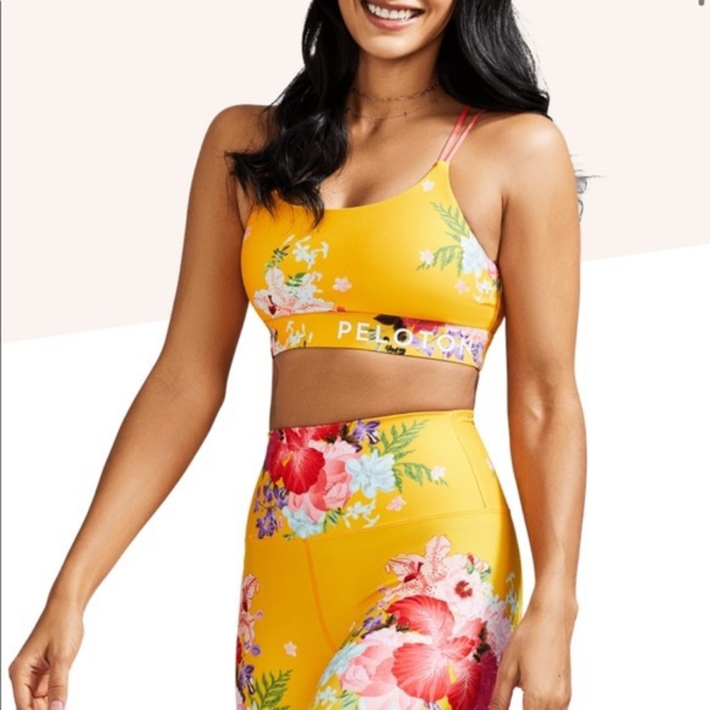 Yellow Peloton AAPI Month Limited Edition Sports Bra Size S